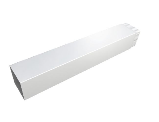 Rura długa biała 55 cm