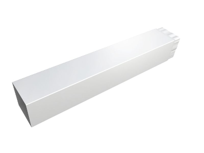 Rura długa biała 55 cm