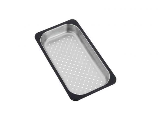 inox posoda za odcejanje s silikonsko obrobo