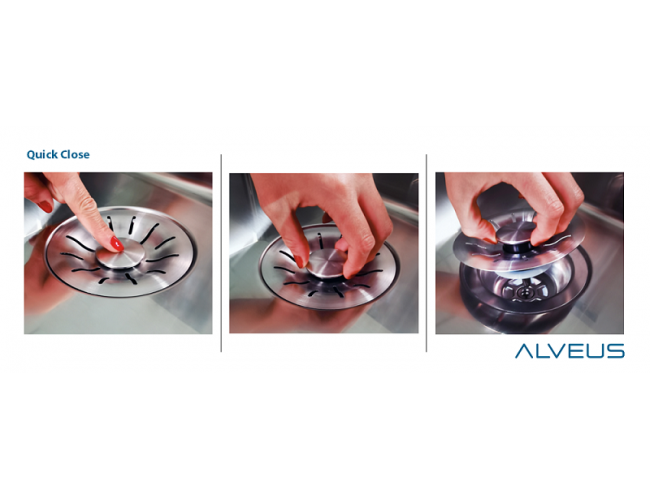 Prikaz delovanja Alveus Quick Close sifona