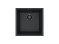 Granital pomivalno korito OMNI 20 - BLACK EDITION, črno, enojno, vsadno ali podpultno, 450x450