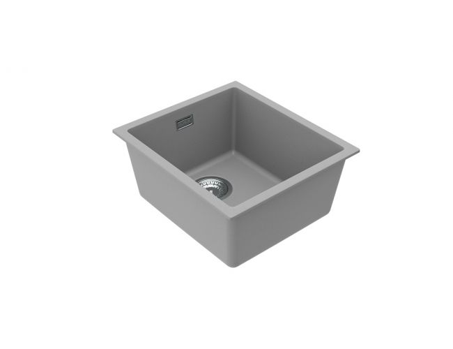 3D model sivega granitnega pomivalnega korita