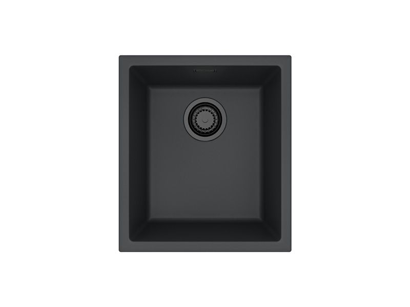 Granital pomivalno korito OMNI 10 - BLACK EDITION, črno, enojno, vsadno ali podpultno, 400x450