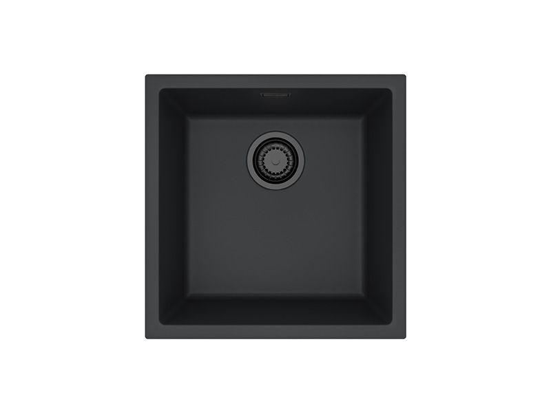 Granital pomivalno korito OMNI 20 - BLACK EDITION, črno, enojno, vsadno ali podpultno, 450x450