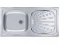 Pomivalno korito BASIC 80 z odcejalno površino, vsadno, 860x435