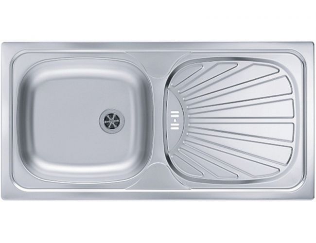 Pomivalno korito BASIC 80 z odcejalno površino, vsadno, 860x435