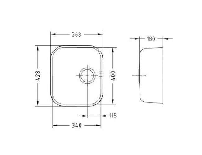 Dimenzij epomivalnika Variant 40 Alveus