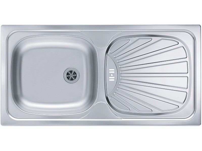 Pomivalno korito BASIC 80 z odcejalno površino, vsadno, 860x435